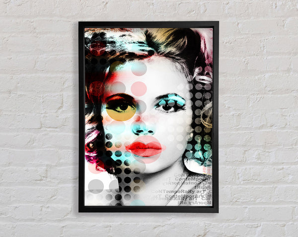 Pop Art Woman Framed Print