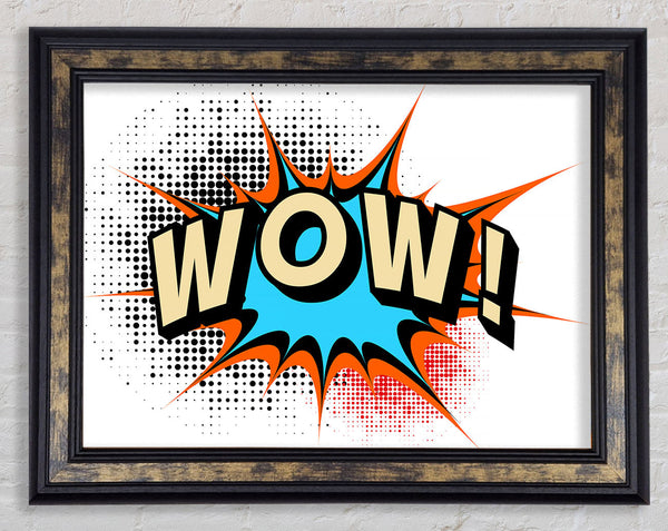 Wow Framed Print