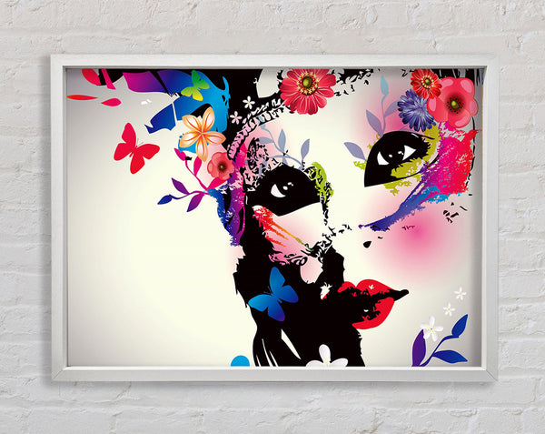 Flower Woman Framed Print