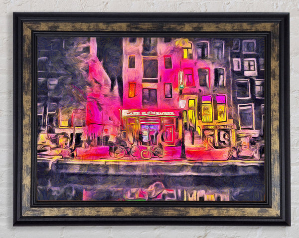 Remember Cafe Framed Print