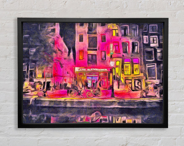 Remember Cafe Framed Print