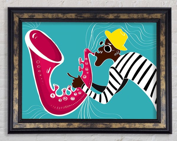 Saxophone Player Framed Print