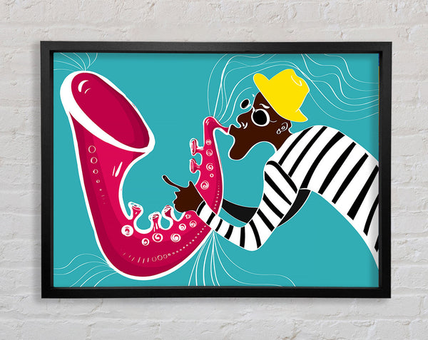 Saxophone Player Framed Print
