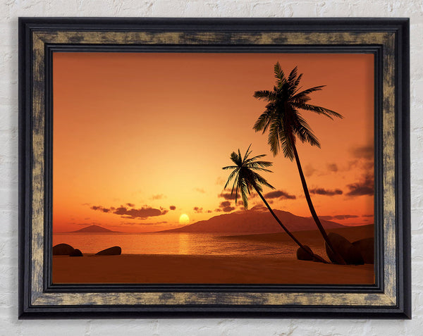 As The Sun Goes Down Framed Print