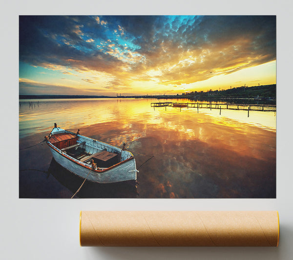 Reflections Of The Sailboat Sky Print