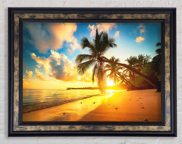 As The Sun Falls On A Perfect Day Framed Print