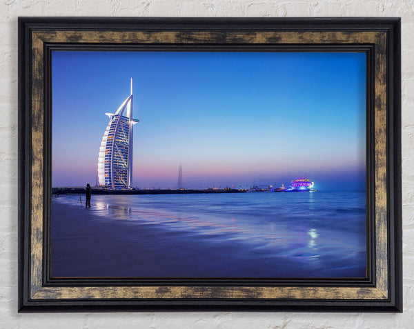 Burj Al Arab 7 Star Hotel Framed Print