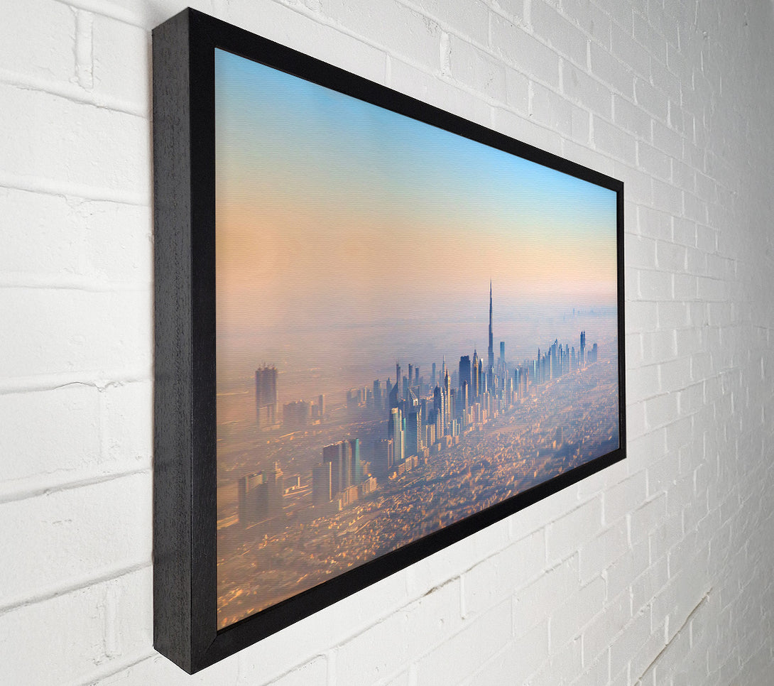  A Canvas Print of Sand Storm City Canvas Print