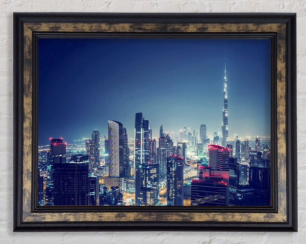 City Lights Framed Print