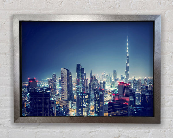 City Lights Framed Print