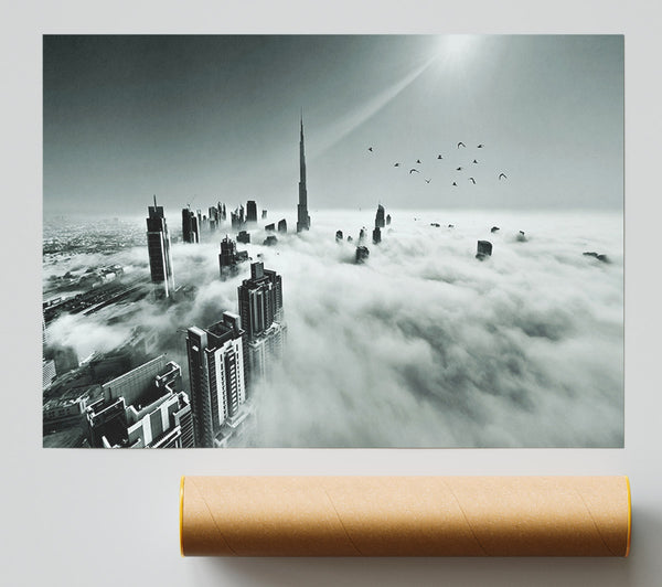 City In The Heavens Giclee Print
