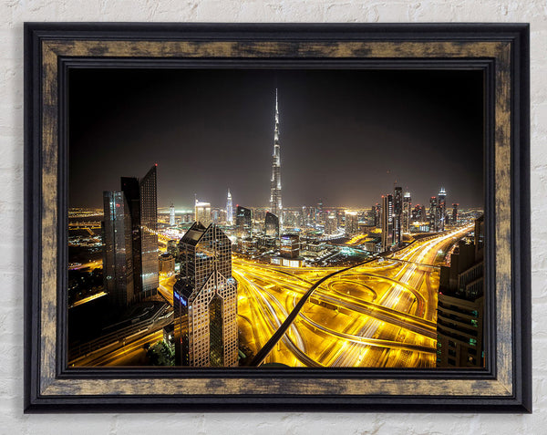 All Roads Are Pathed With Gold Framed Print