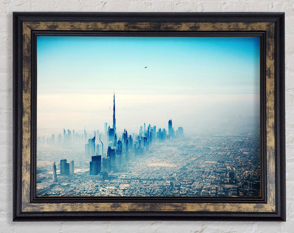 Bird Over The City Framed Print