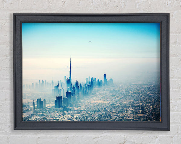 Bird Over The City Framed Print