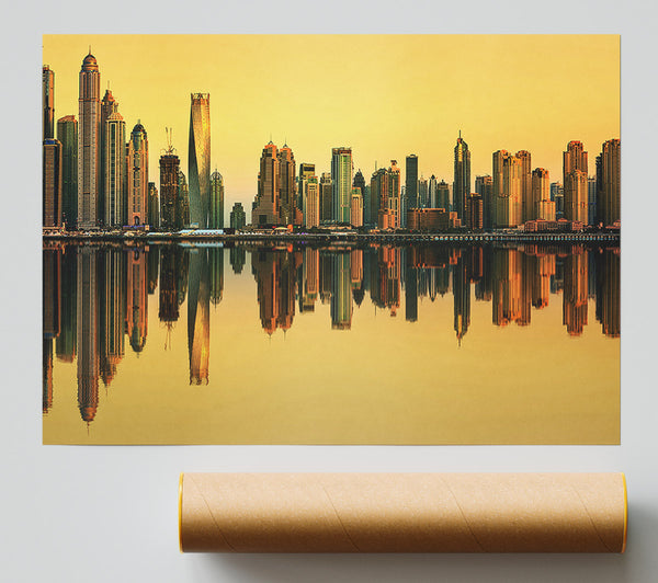 Golden Reflections Poster