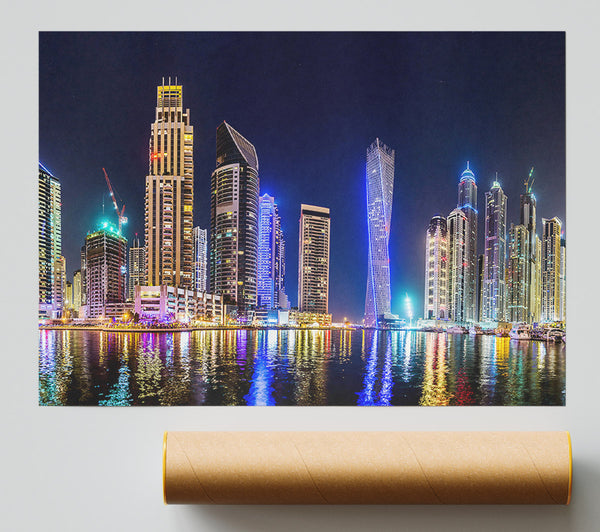 Cayan Tower Blues Giclee Print