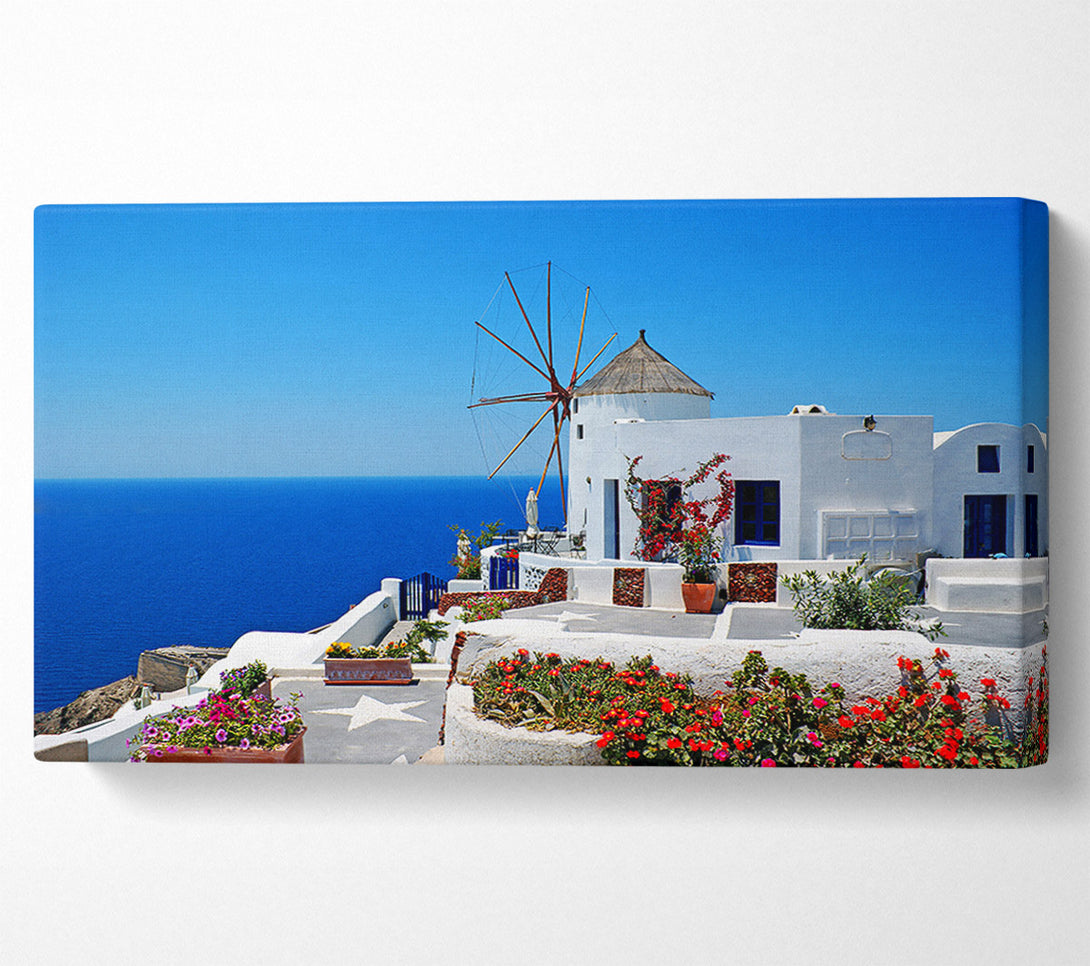  A Canvas Print of The Magic Of Santorini Canvas Art