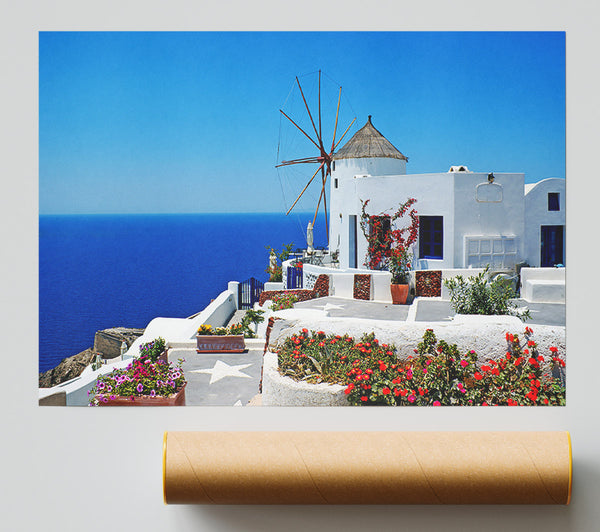 The Magic Of Santorini Print