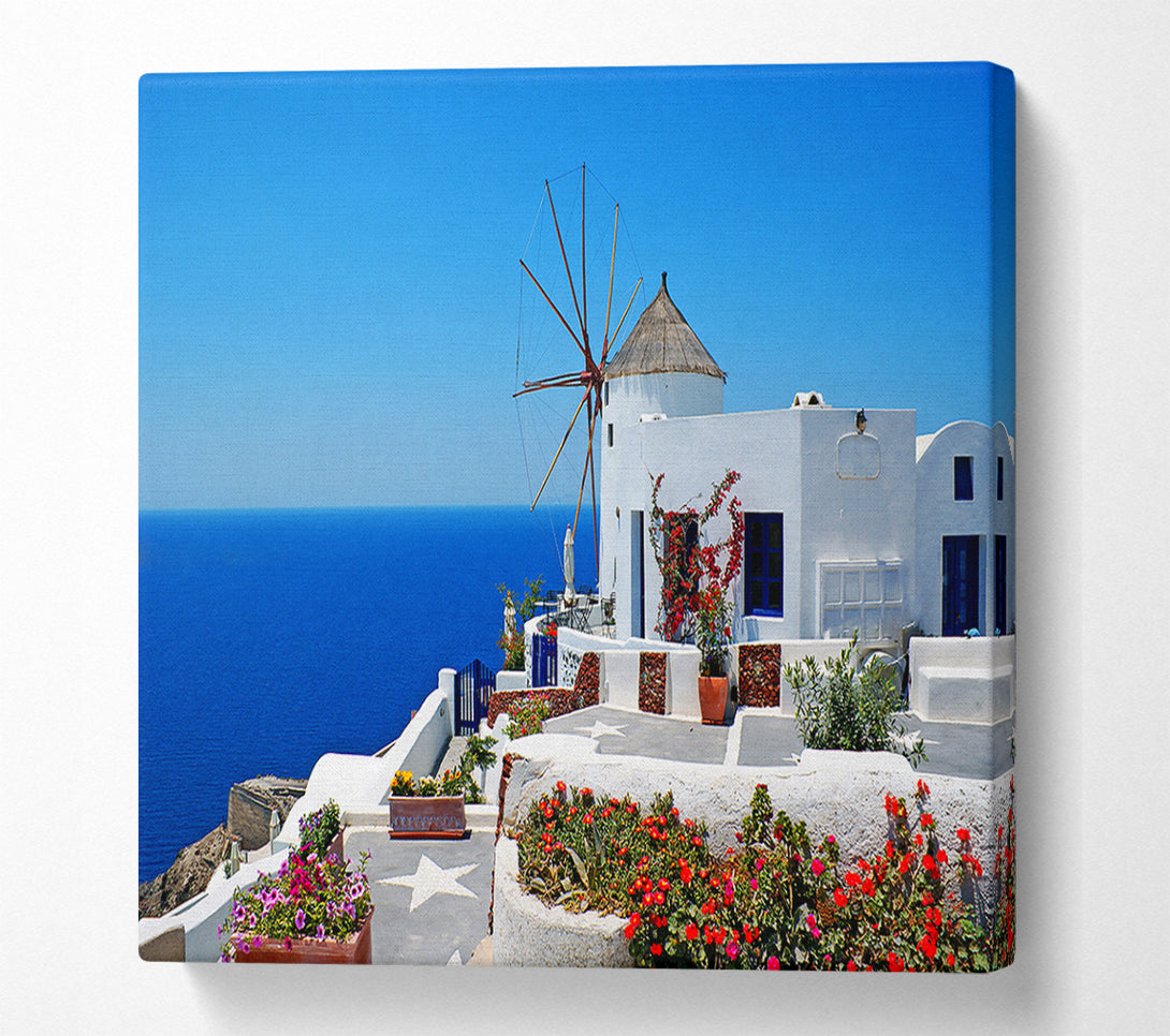  A Canvas Print of The Magic Of Santorini Canvas Art