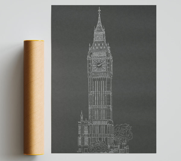 Big Ben Sketch 2 Poster