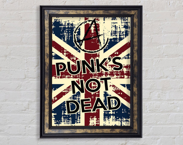 Punks Not Dead Framed Print