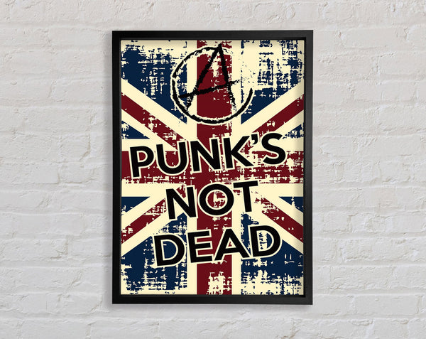 Punks Not Dead Framed Print