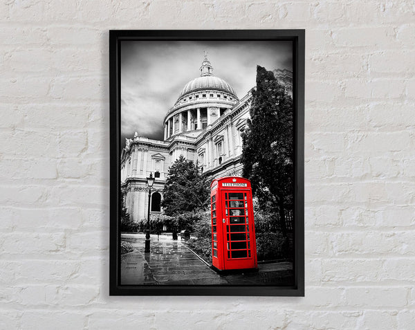 St Pauls Red Phone Box Framed Print