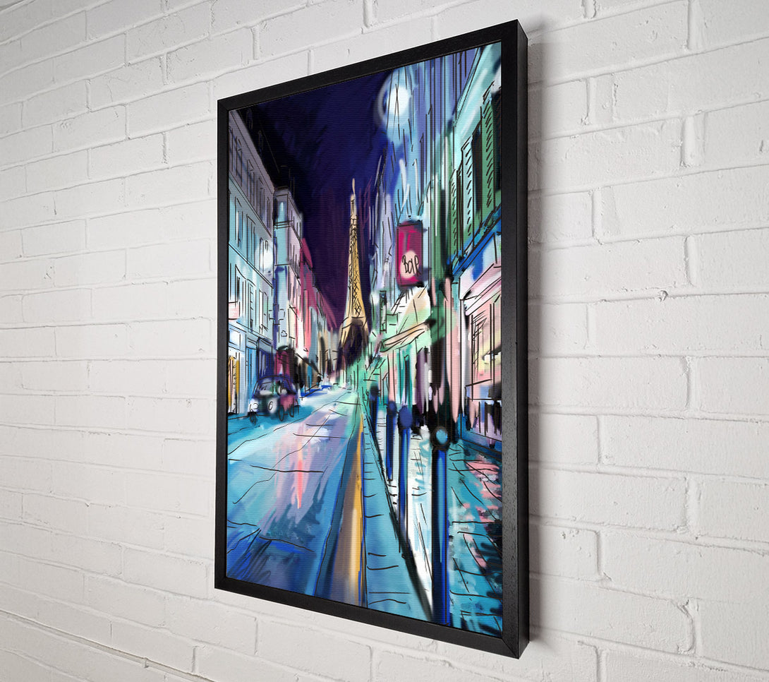  A Canvas Print of Eiffel Tower Streets 15 Canvas Print