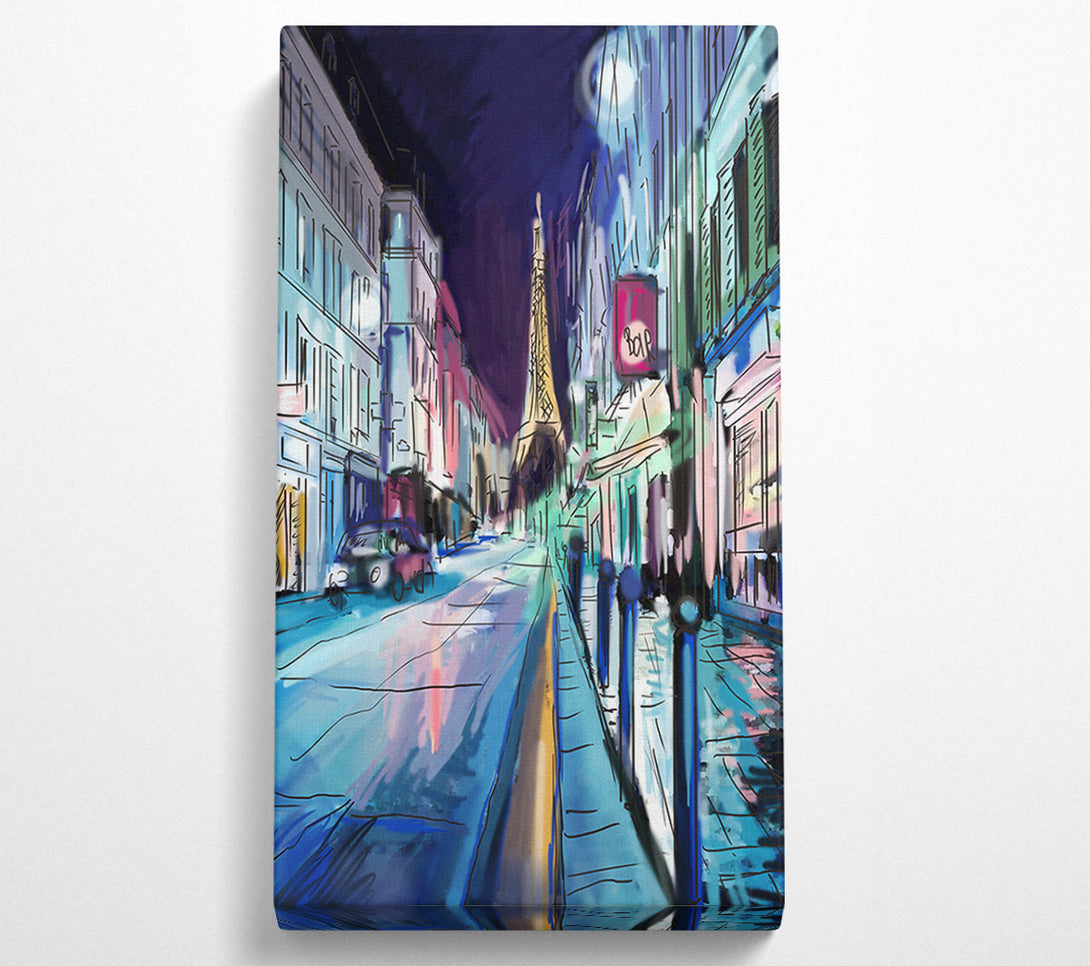  A Canvas Print of Eiffel Tower Streets 15 Canvas Print