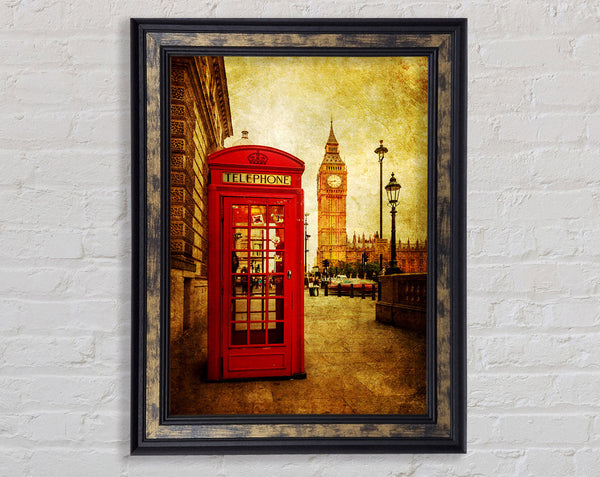 Big Ben Golden Glow Framed Print