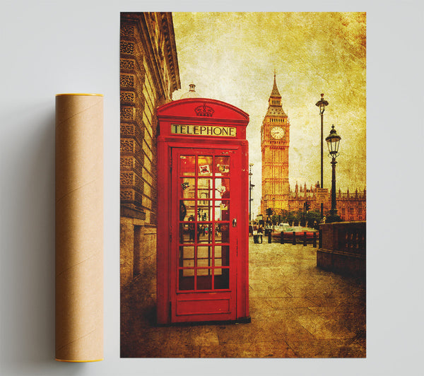 Big Ben Golden Glow Print