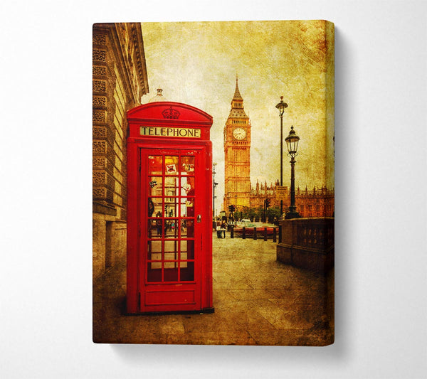  A Canvas Print of Big Ben Golden Glow Canvas Art