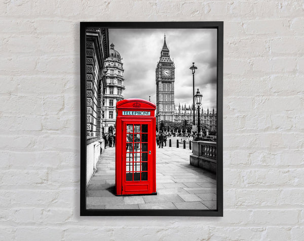 Rote Telefonzelle neben Big Ben