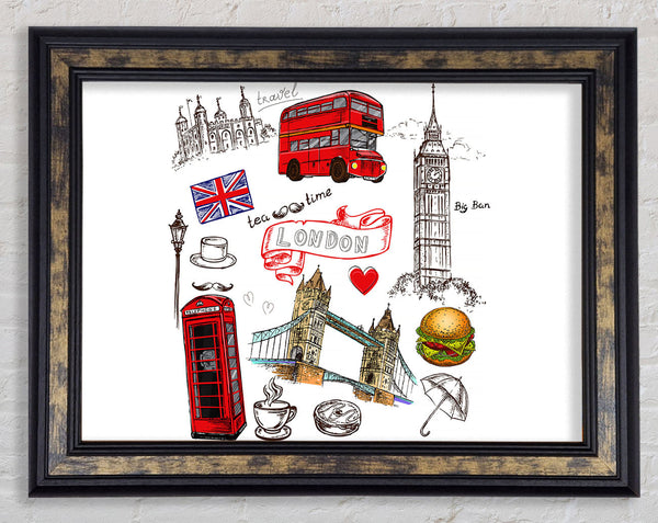 Attractions Of The City 2 Framed Print