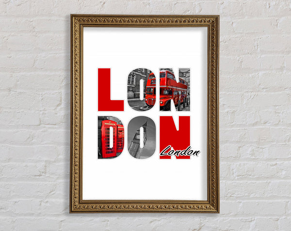 Icons Through The London Framed Print