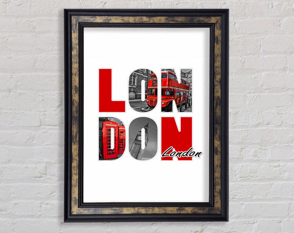Icons Through The London Framed Print