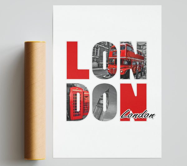 Icons Through The London Poster