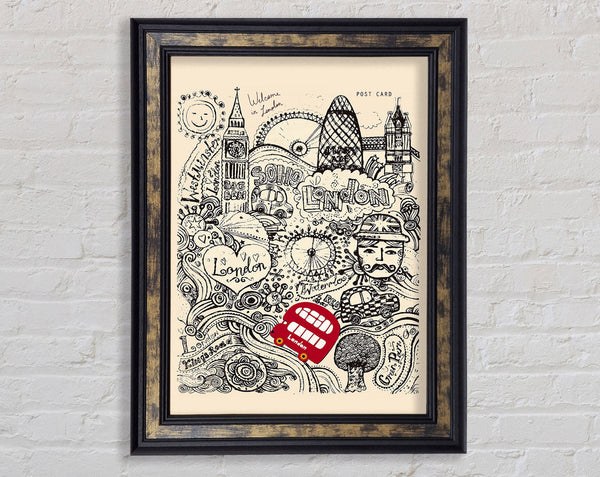 Attractions Of The City 8 Framed Print