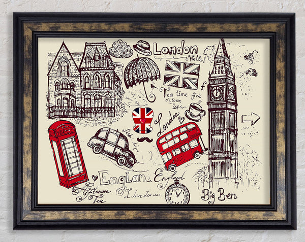 Attractions Of The City 5 Framed Print