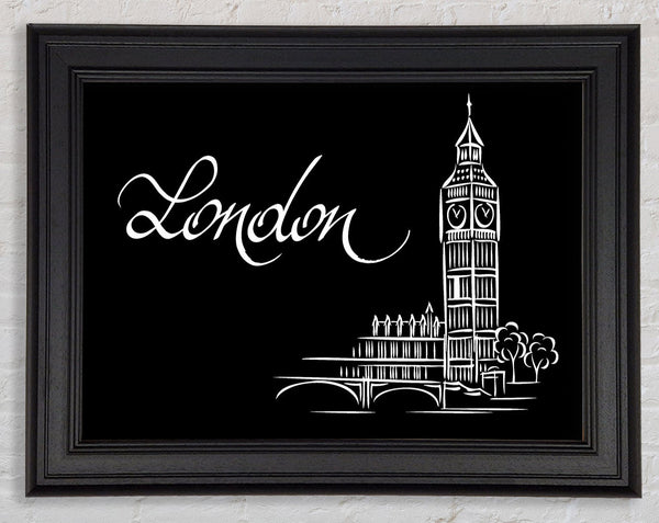 Black And White Big Framed Print