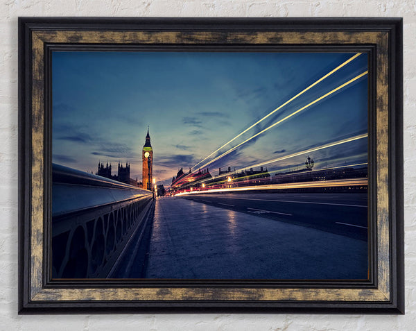 Big Ben Speed Of Light 8 Framed Print