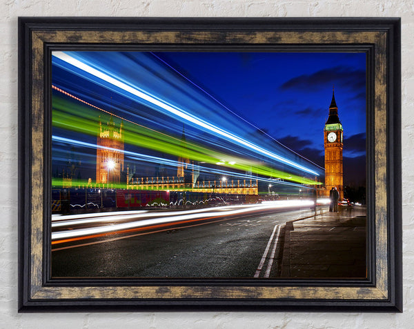 Big Ben Speed Of Light 7 Framed Print