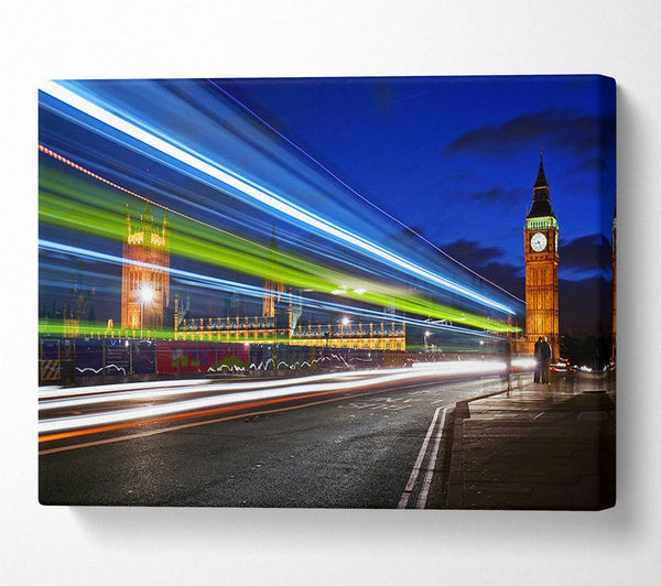  A Canvas Print of Big Ben Speed Of Light 7 Canvas Art