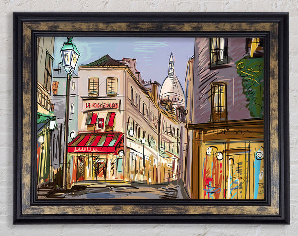 City Streets 4 Framed Print