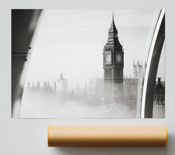Big Ben Through The London Eye Mist Print