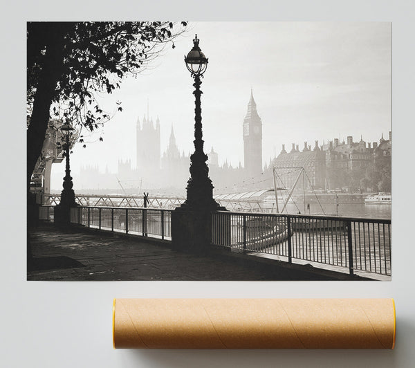 Mist Over The City 1 Print