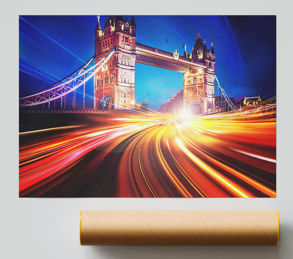 Tower Bridge Speed Of Light 2 Print