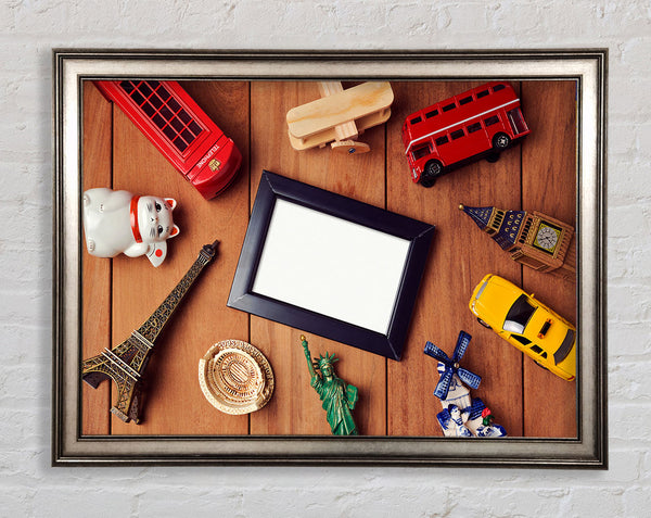 Famous Cities Of The Framed Print