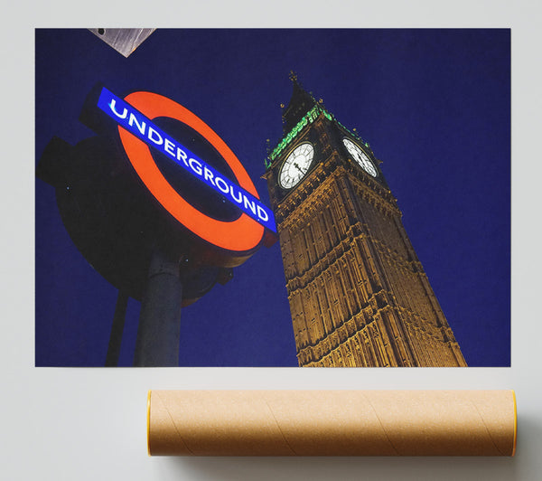 Big Ben Underground Giclee Print