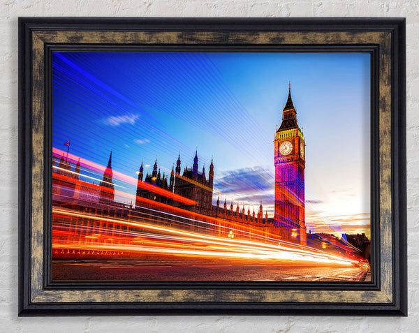 Big Ben Speed Of Light 2 Framed Print